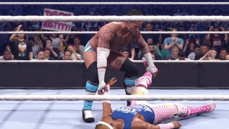 Arrastar e carregar adversários em WWE 2K26