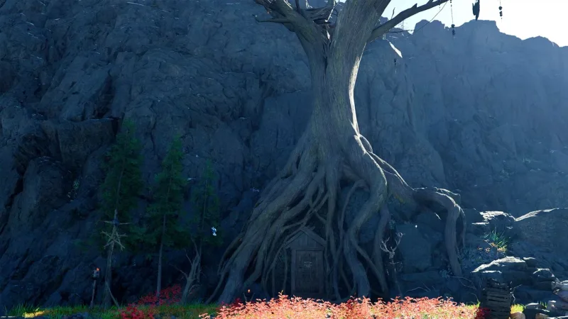 Abrindo o esconderijo da bruxa em Wayward Woods (Crimson Desert)