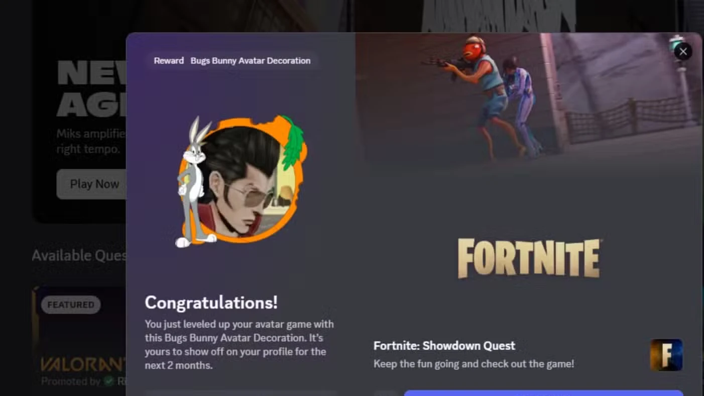How to Get a Free Buggs Avatar on Discord (Fortnite Quest)