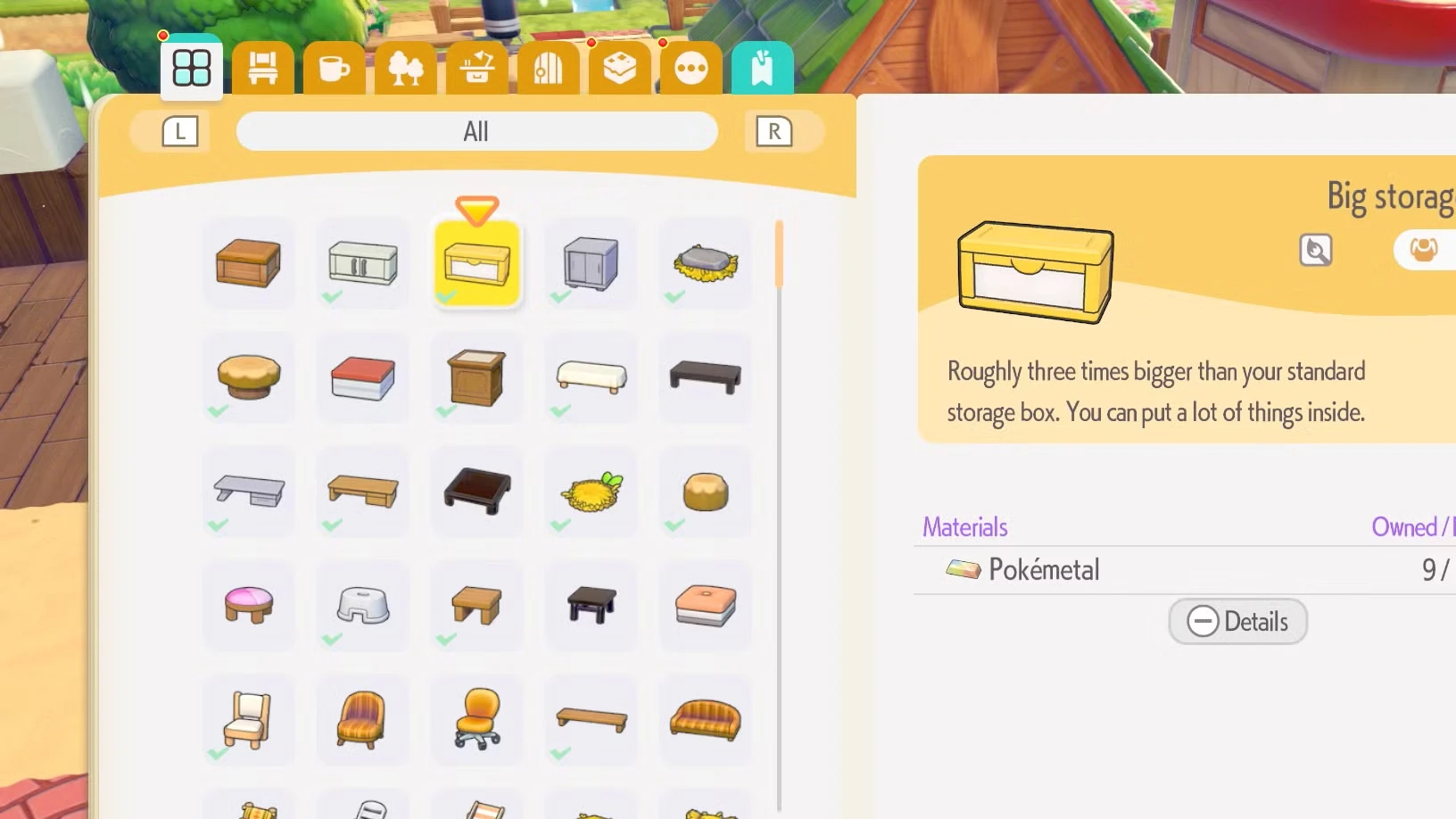 How to get bigger storage chests in Pokémon Pokopia