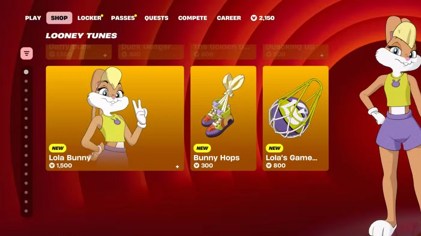 How to Get Daffy Duck and Lola Bunny in Fortnite