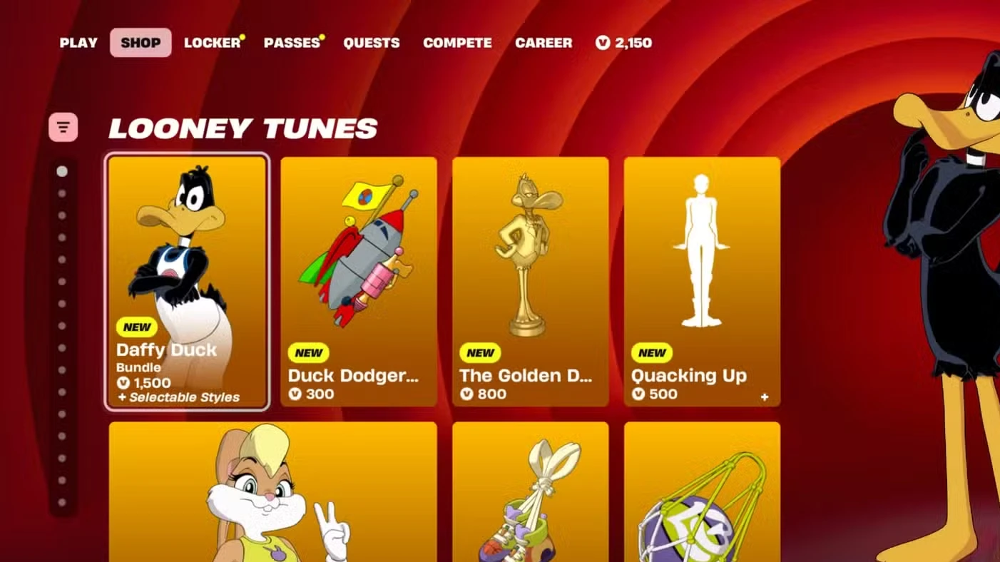 How to Get Daffy Duck and Lola Bunny in Fortnite
