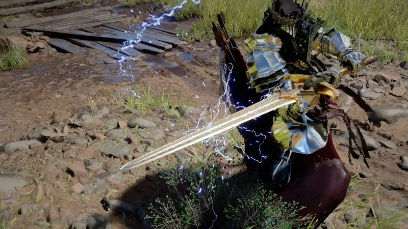 Onde encontrar a Electro‑Mecha Longsword em Crimson Desert
