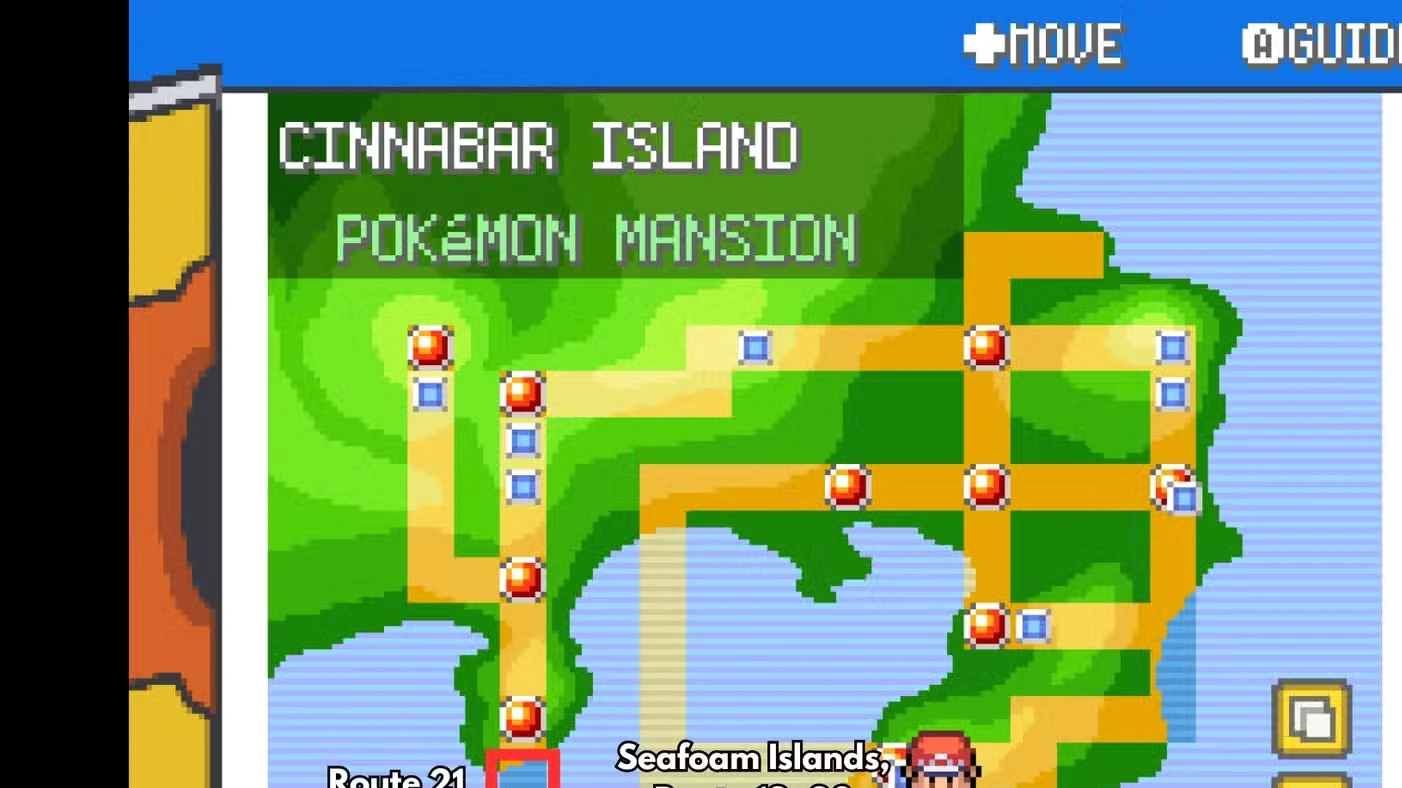 How to Reach Cinnabar Island in Pokemon FireRed and LeafGreen