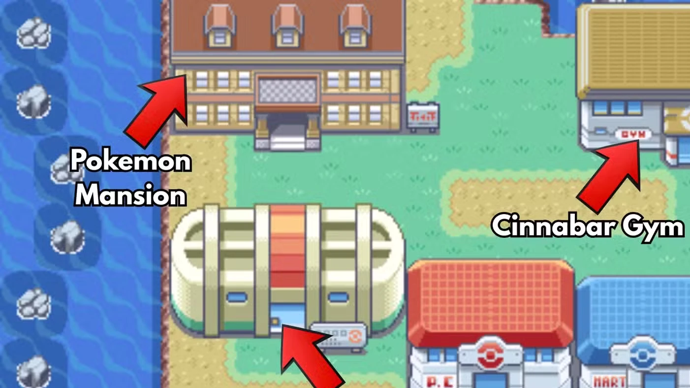 How to Reach Cinnabar Island in Pokemon FireRed and LeafGreen