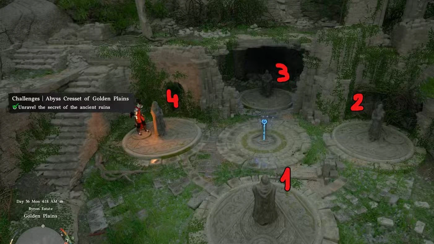 How To Solve Golden Plains Statue Puzzle In Crimson Desert