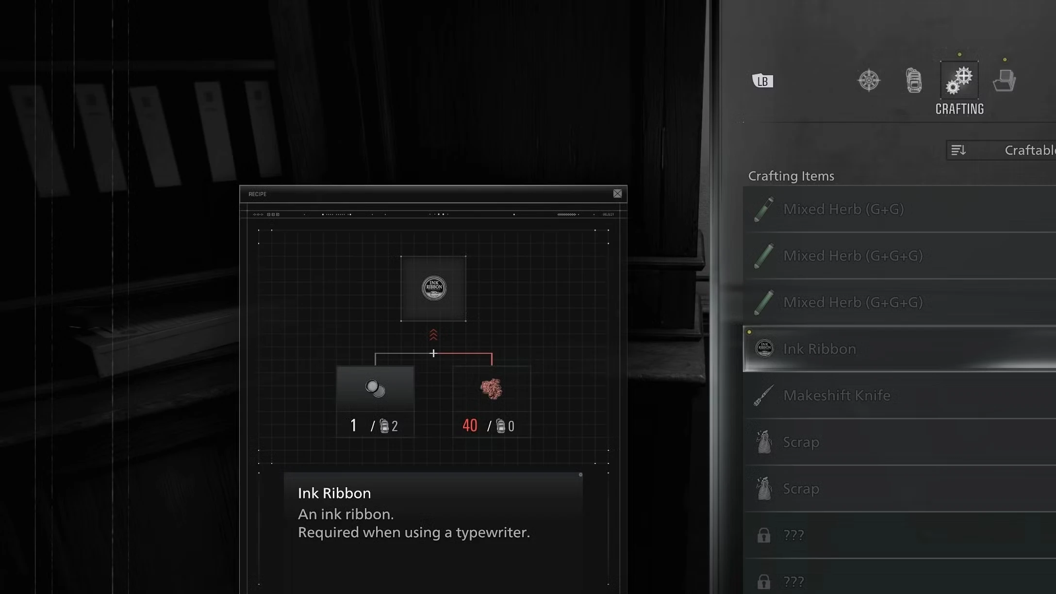 Ink Ribbon Locations & How to Craft Them in RE9