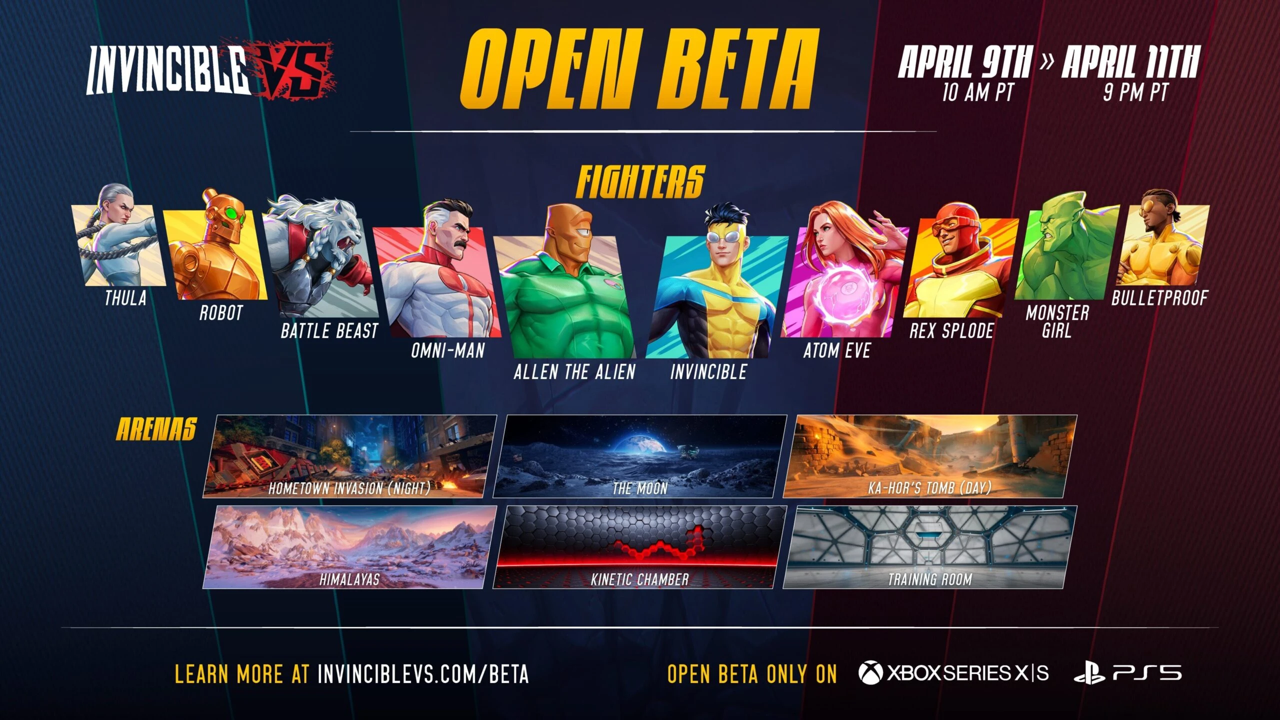 Invincible VS Adds Allen the Alien, Open Beta Announced for April 9th to 11th