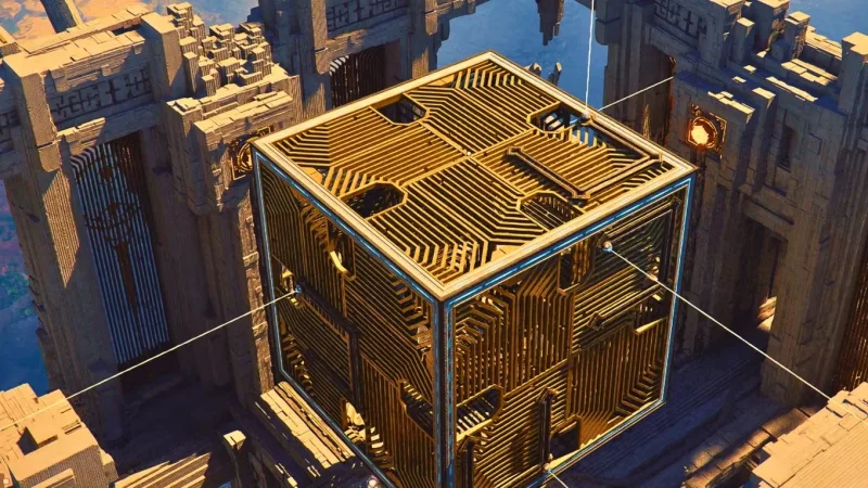 Solução do cubo Monolith Crown em Crimson Desert