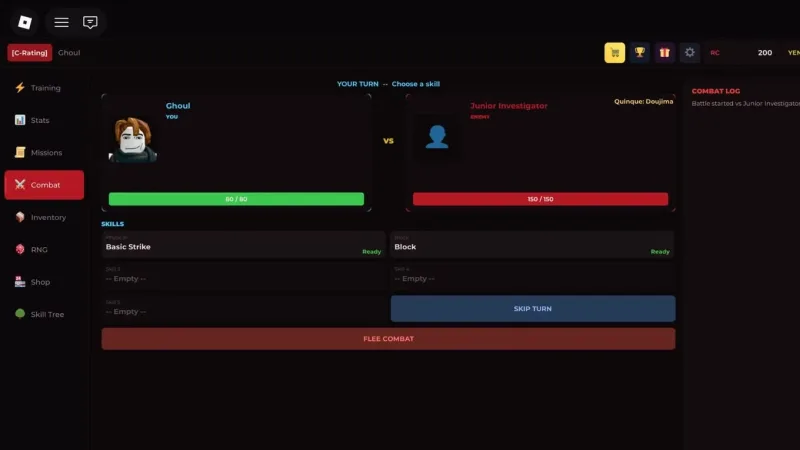 Códigos atualizados de Ghoul Incremental no Roblox