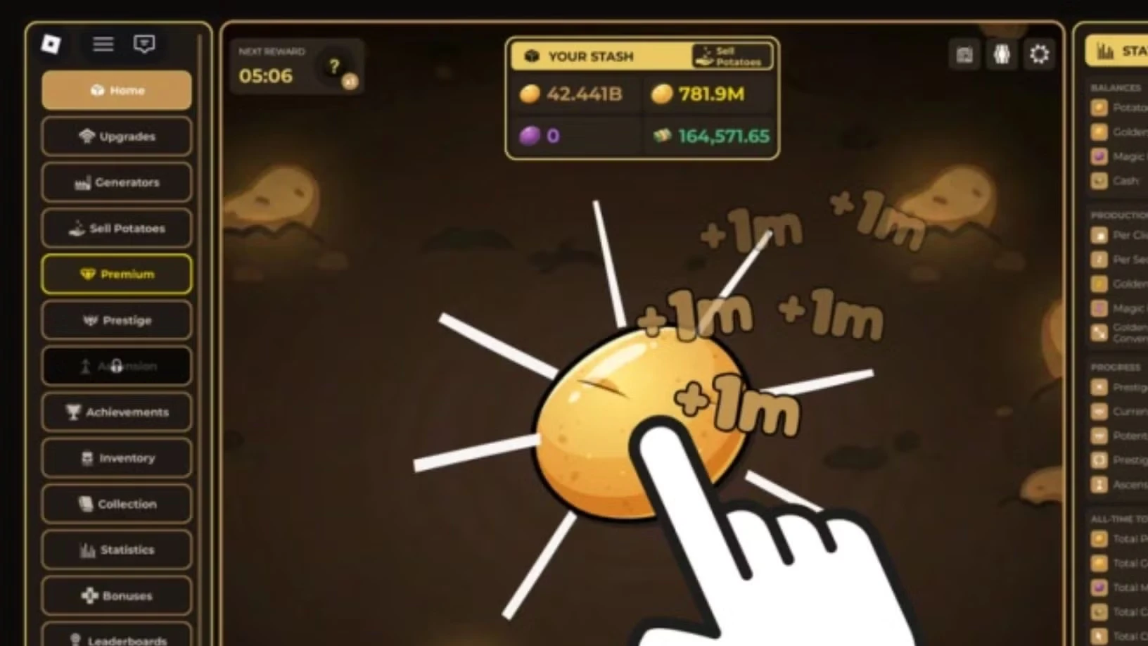 Roblox Idle Potato Game Codes