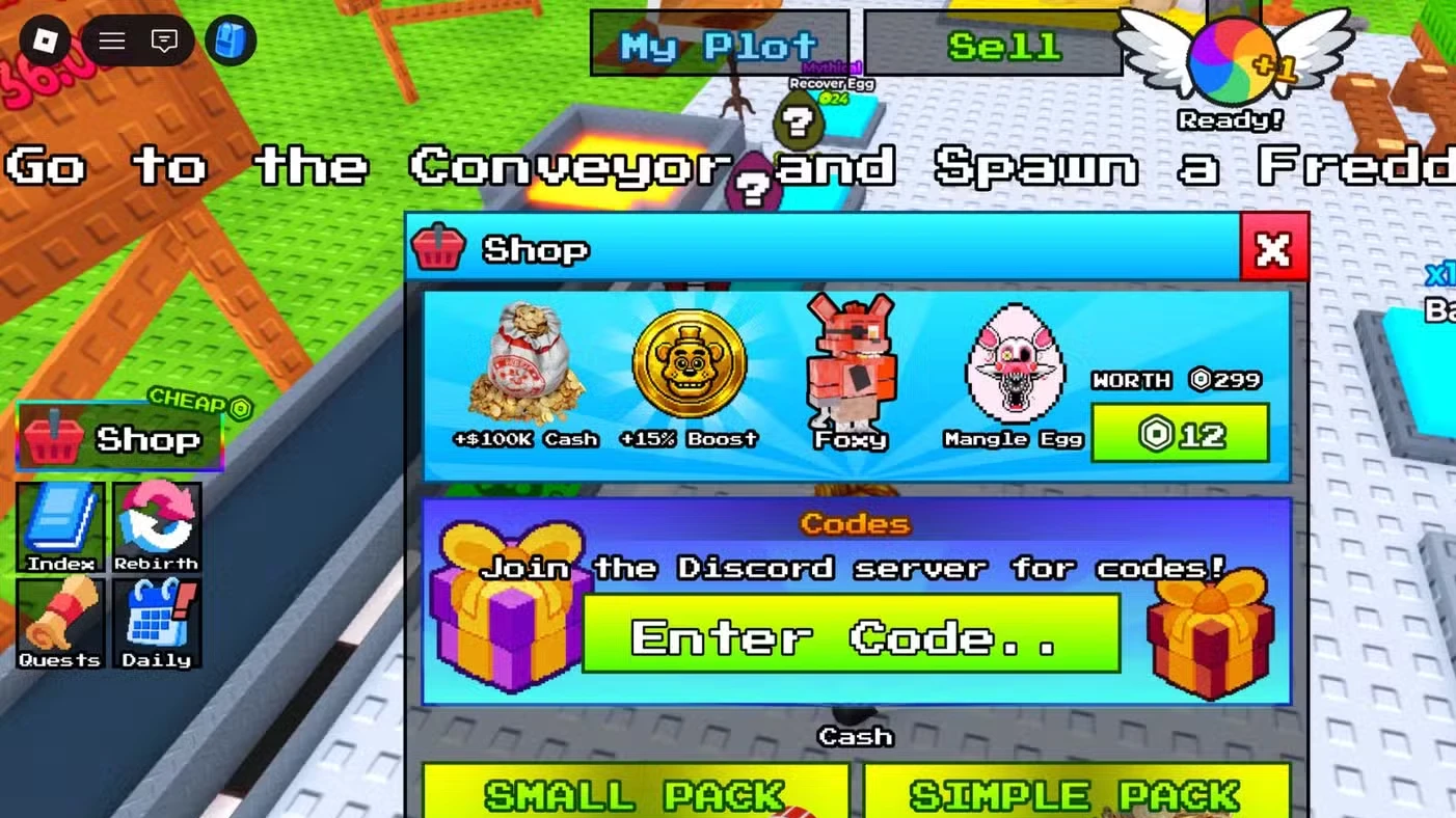 Roblox My Fishing FNAF Codes