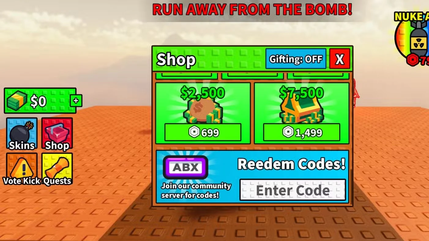 Roblox Time Bomb Codes