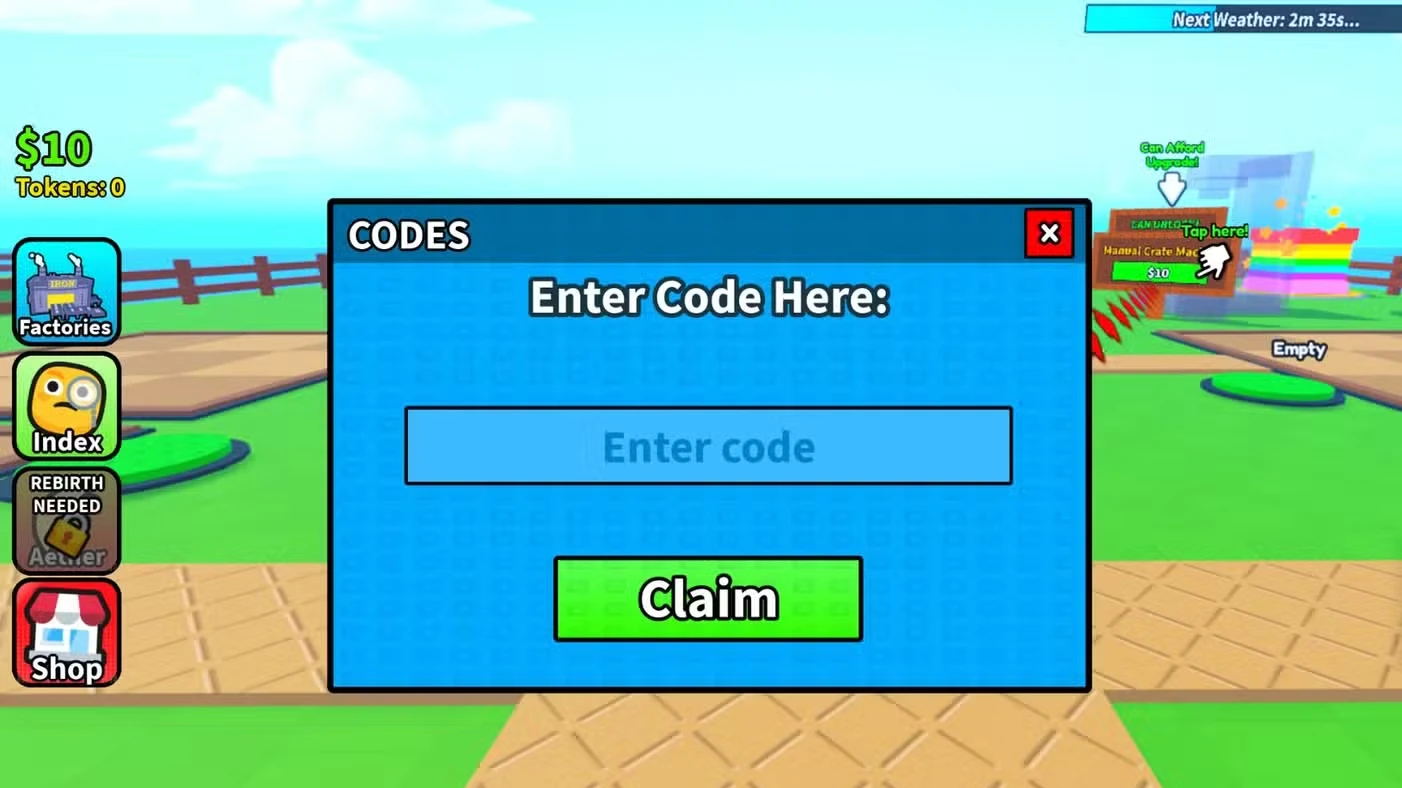 Roblox Unbox a Factory Codes