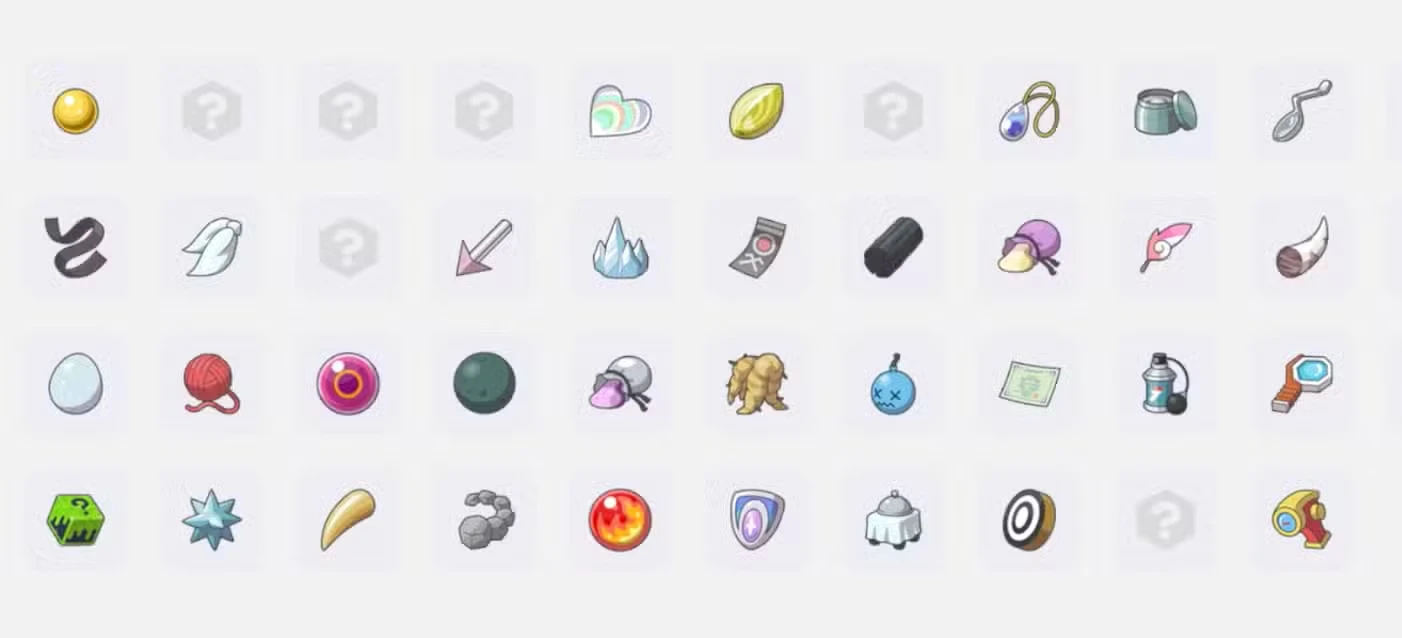 Small and large lost relics list in Pokémon Pokopia