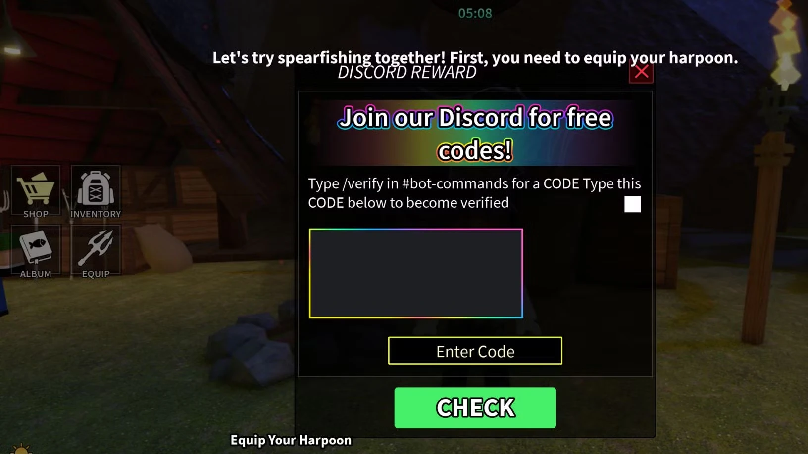 Spear Fishing Roblox Codes