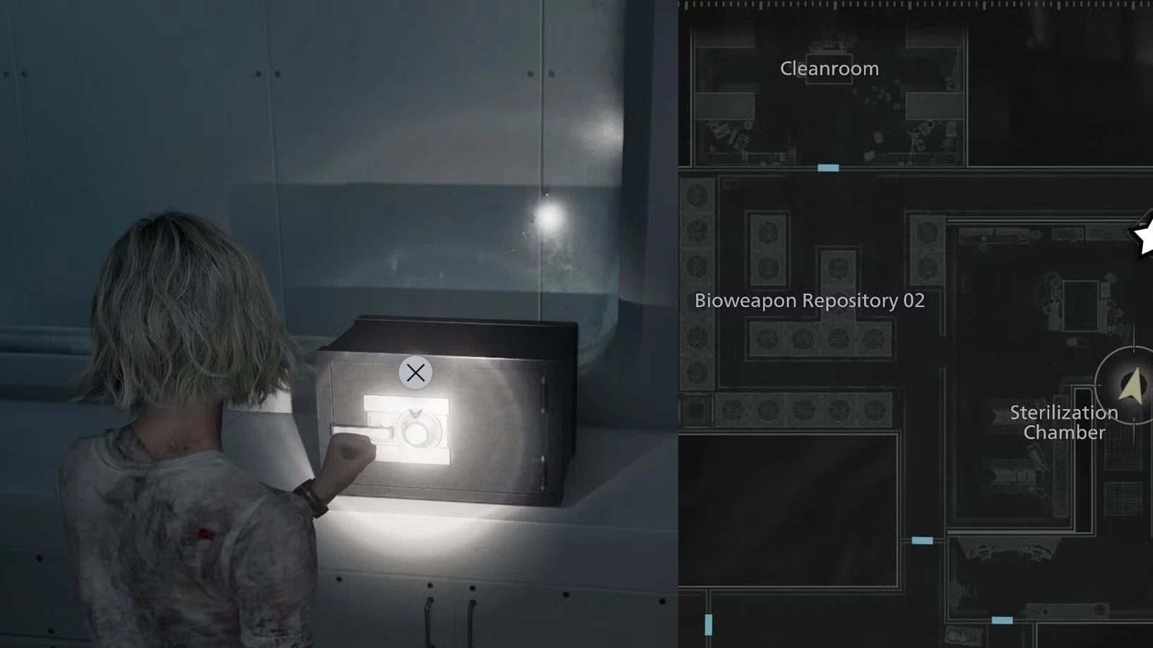 Sterilization Chamber safe code location in Resident Evil Requiem