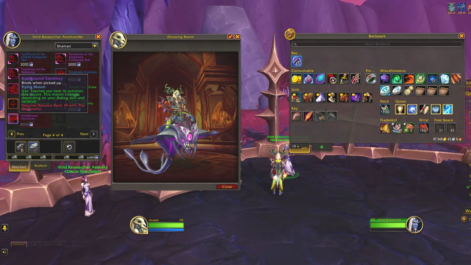 The Singularity Renown Quartermaster Location in World of Warcraft Midnight