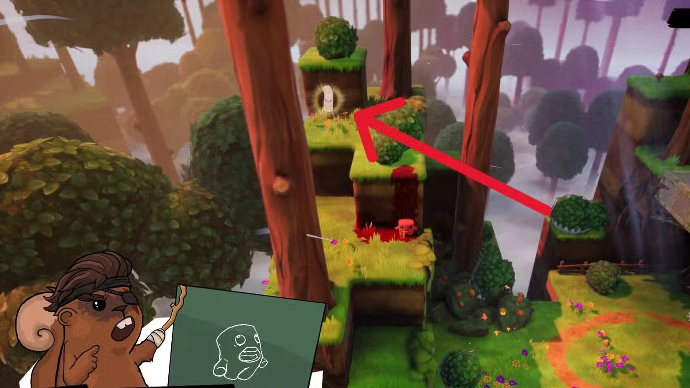 Where to Find All Forest Bandages in Super Meat Boy 3D