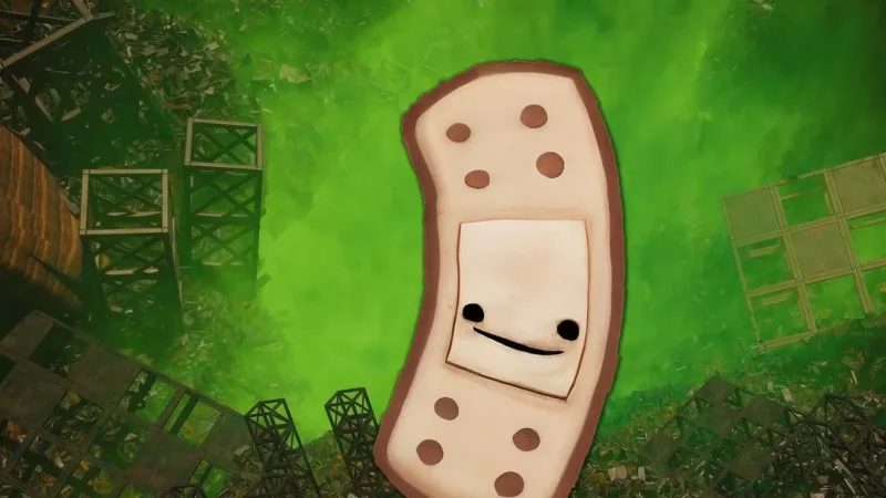 Todas as bandagens em The Wastes de Super Meat Boy 3D