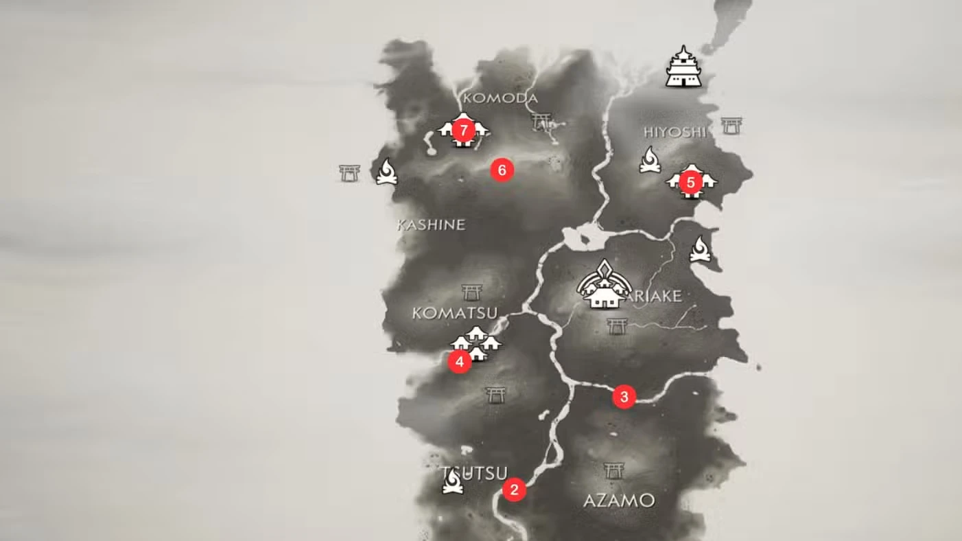 All Bamboo Strike Locations in Ghost of Tsushima