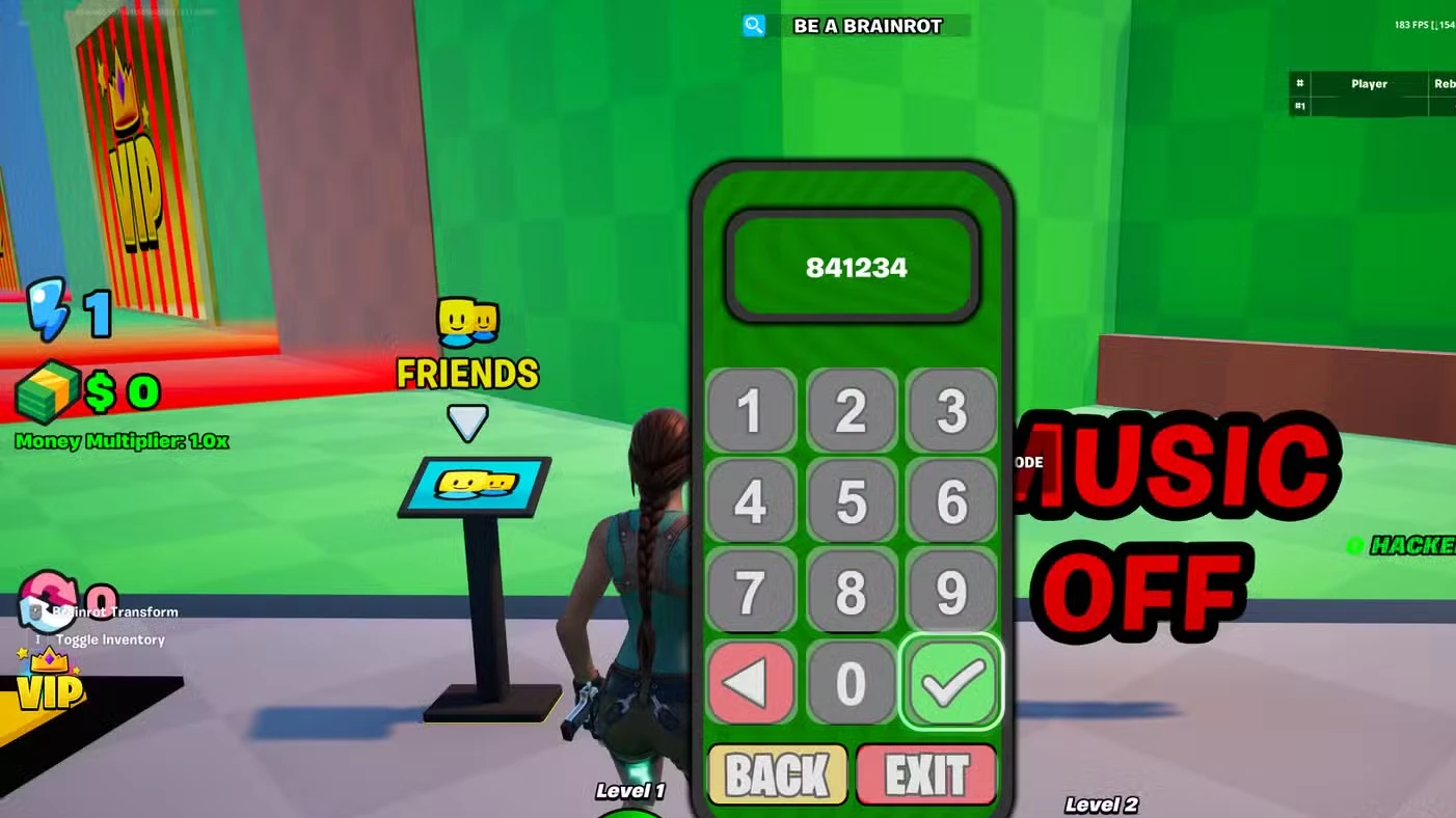 All Be a Brainrot Codes in Fortnite