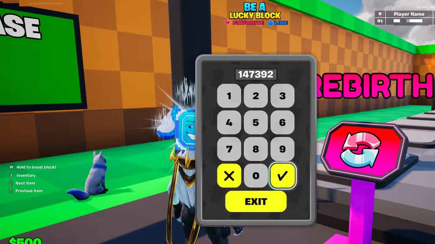 All Be a Lucky Block Codes in Fortnite
