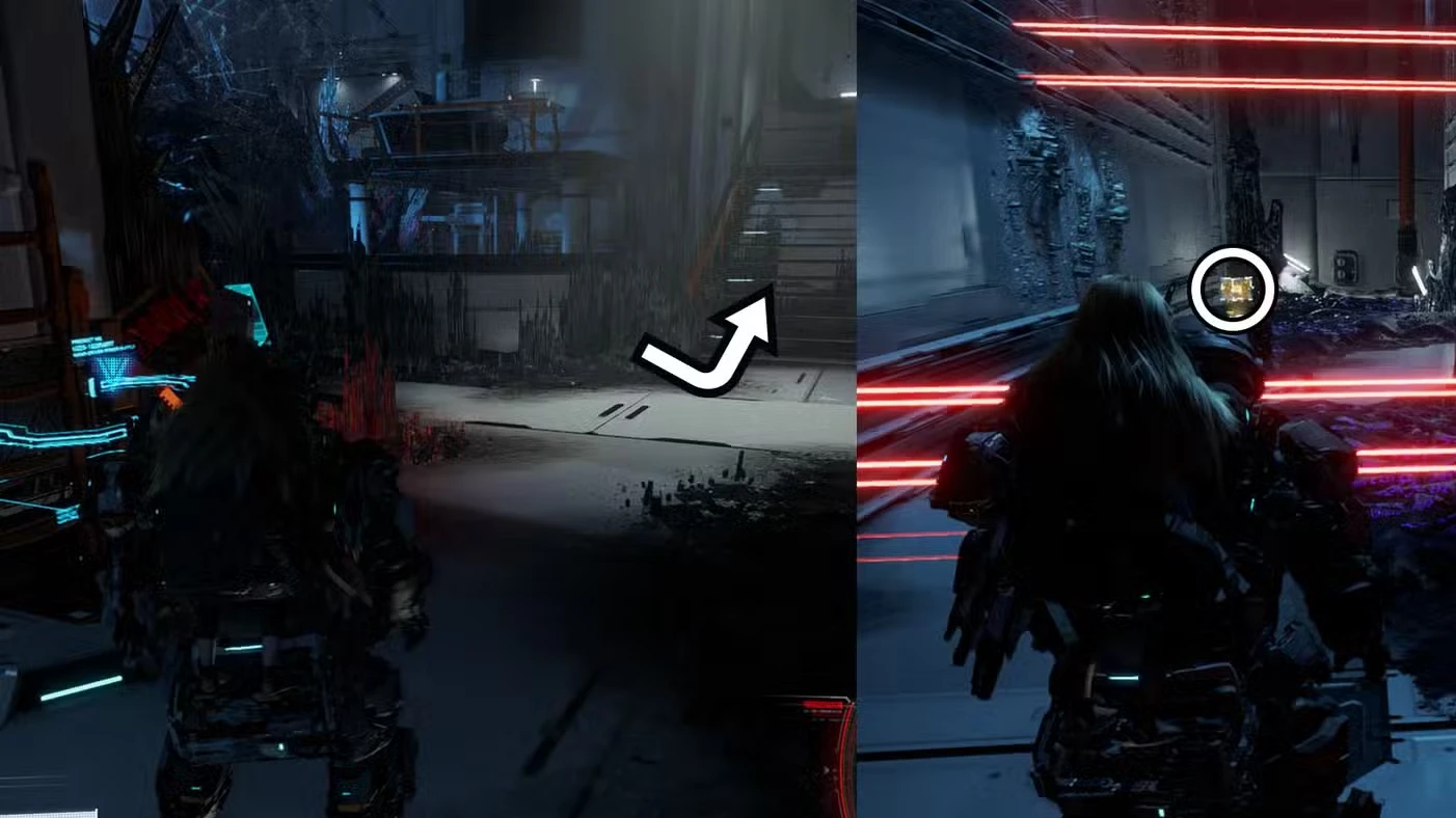 All Central Port upgrade component locations in Pragmata