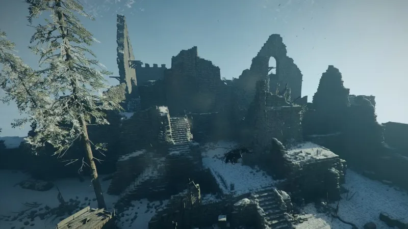 Tesouros secretos nas ruínas do Castelo Icemoor em Crimson Desert