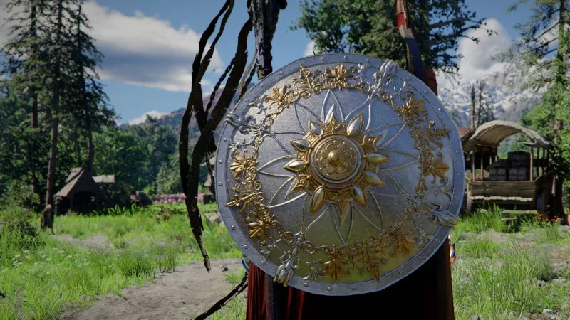 Localização do Escudo Antigo no Deserto Carmesim