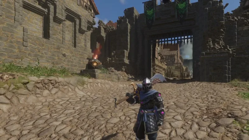 Build de arma de duas mãos em Enshrouded na atualização 8