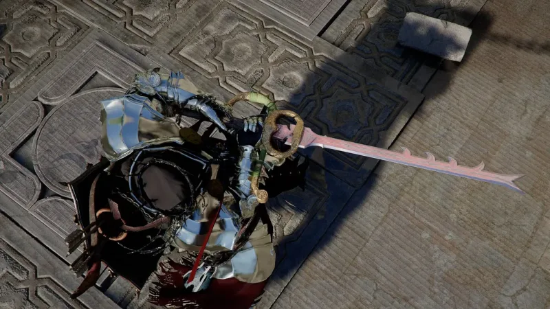 Localização e avaliação da Delesyian Longsword em Crimson Desert