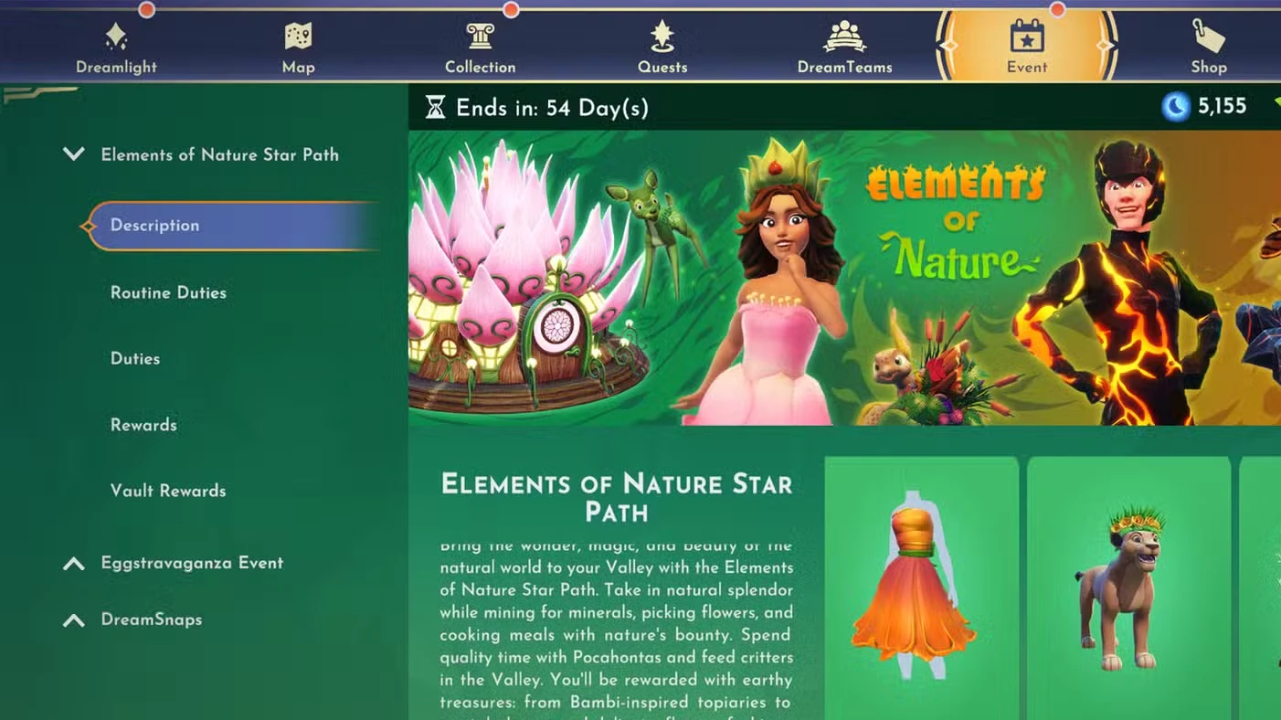 Elements Of Nature Star Path Duties Guide In DDV (Disney Dreamlight Valley)