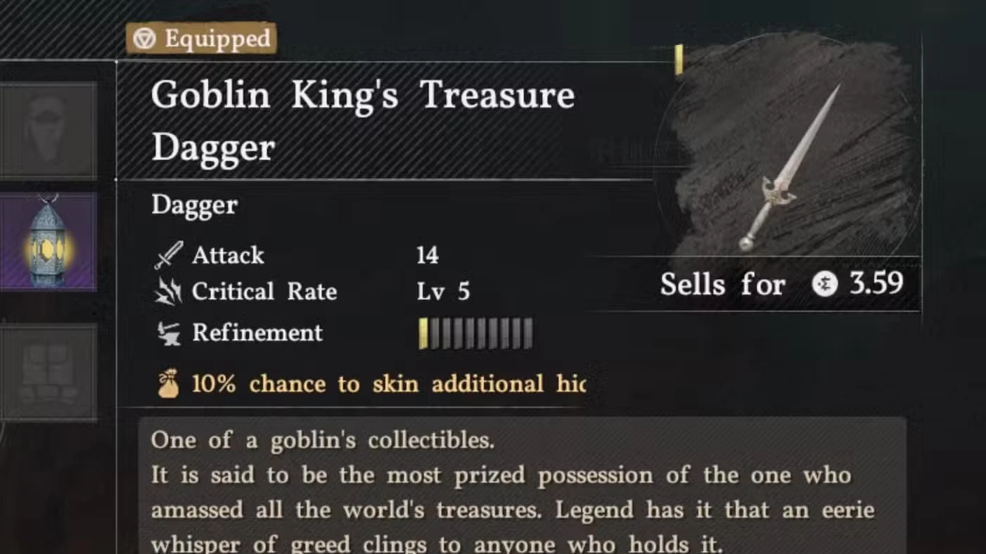 Goblin King's Treasure Dagger Location in Crimson Desert