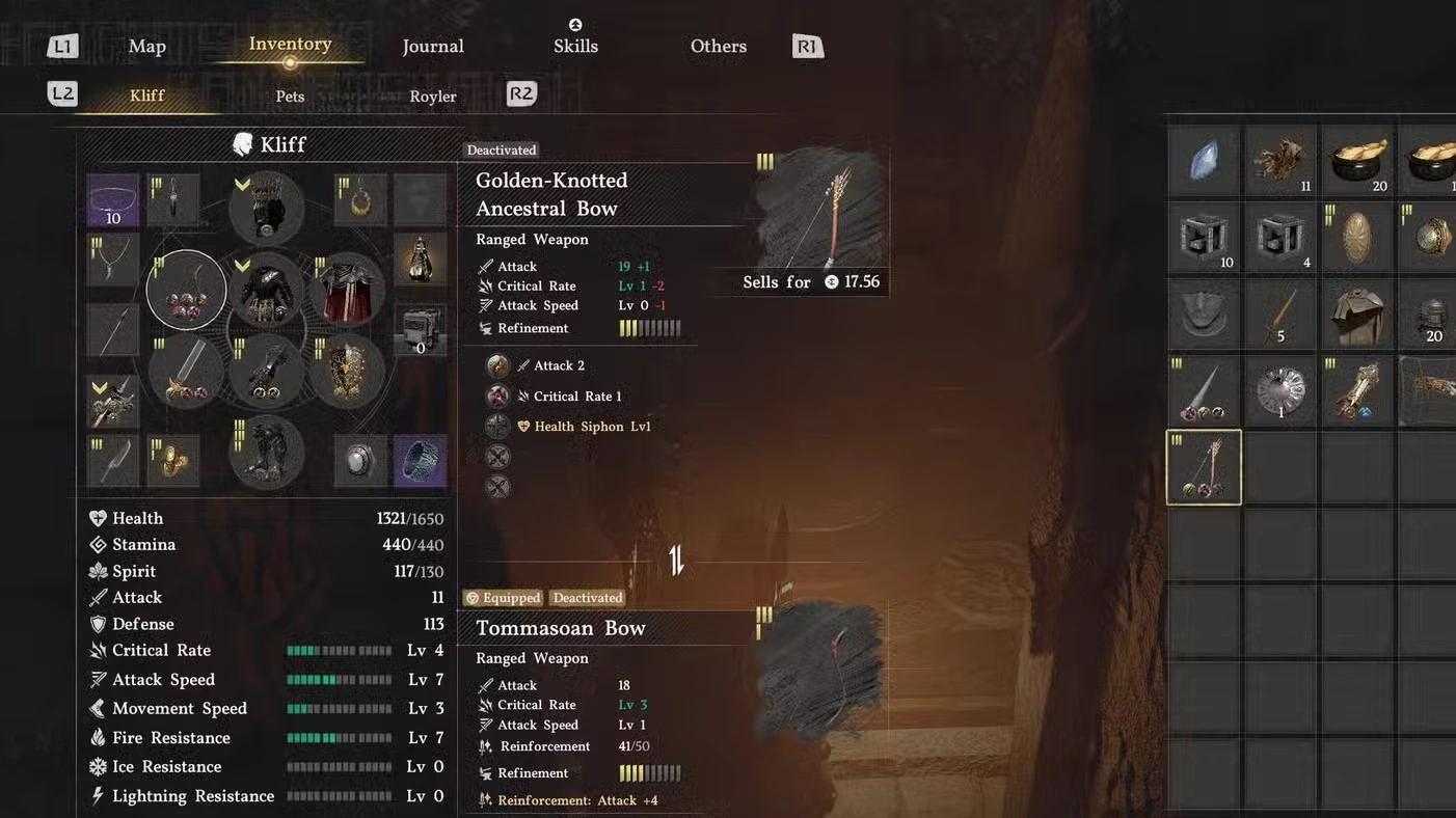 Golden Knotted Ancestral Bow Location in Crimson Desert