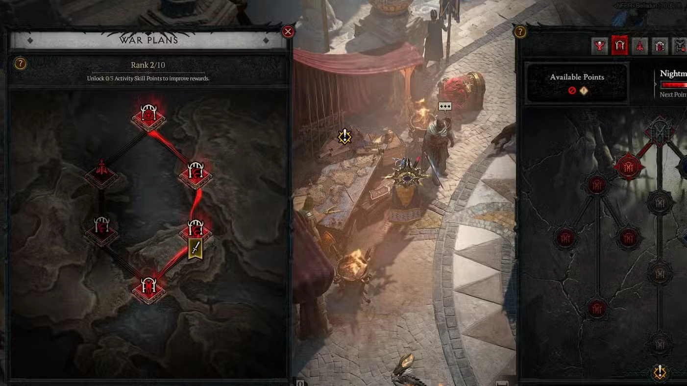 How the War Plans system works in Diablo 4