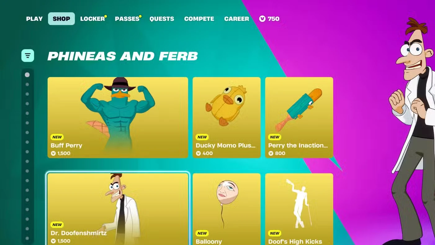 How to Get Agent P and Dr. Doofenshmirtz Skins in Fortnite (Phineas and Ferb Skins)