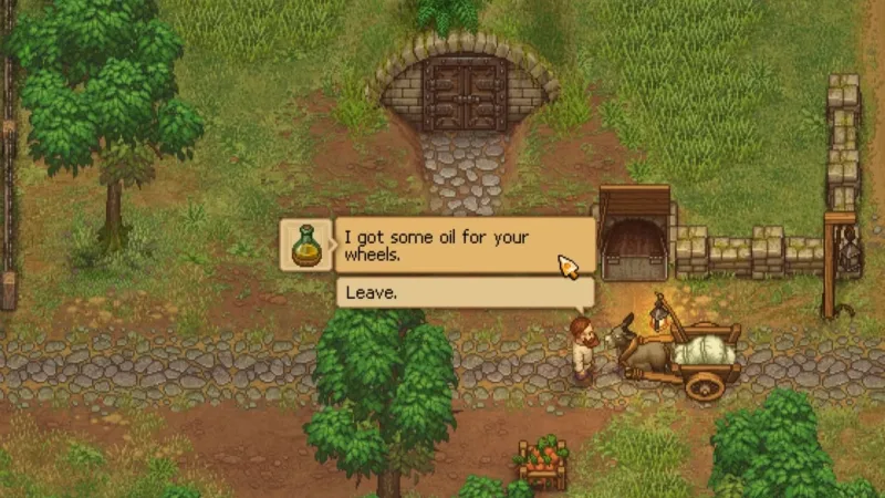 Óleo para o burro em Graveyard Keeper: comprar ou fabricar