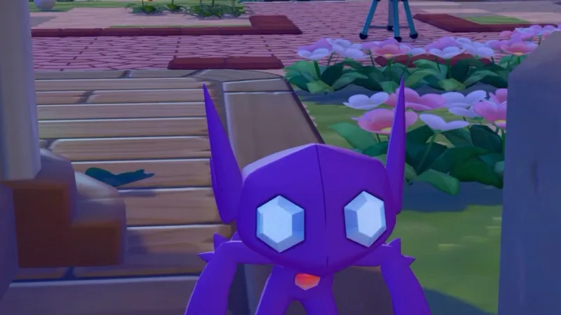 Fragmentos de Cristal Vermelho no evento do Sableye em Pokémon Pokopia