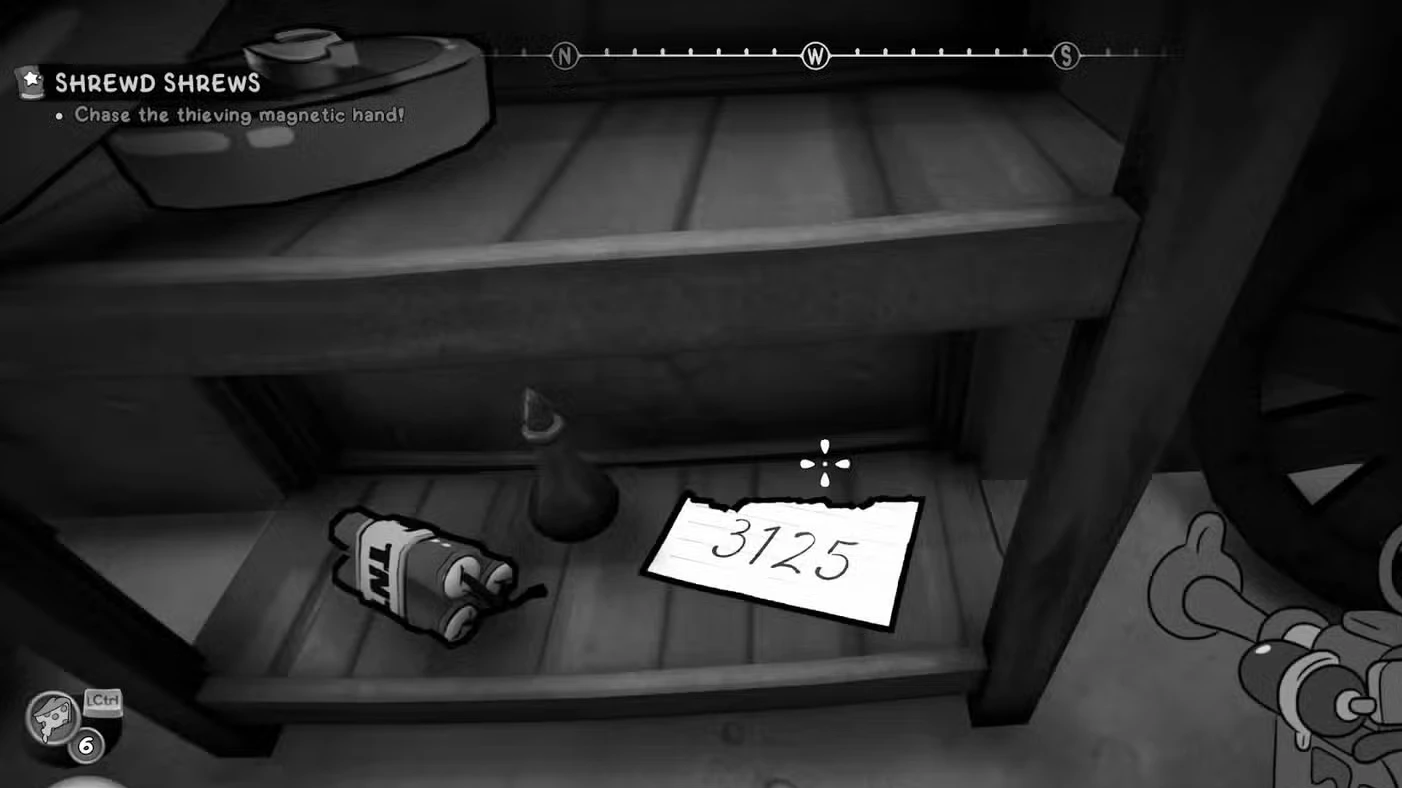 How to open the door with four numbers during 'Shrewd Shrews' in Mouse: P.I. For Hire