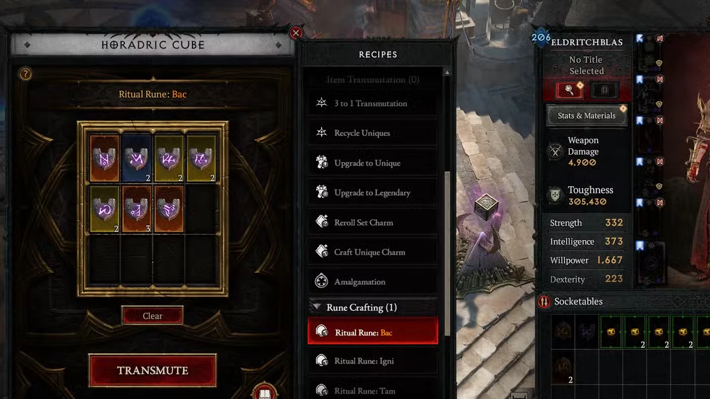 How to Use the Horadric Cube in Diablo 4