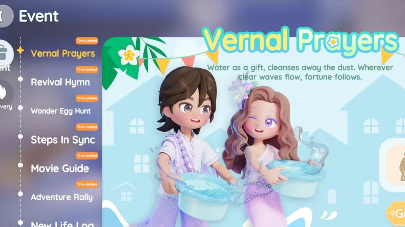 How Vernal Prayers Water Splashing Actions Work in Heartopia