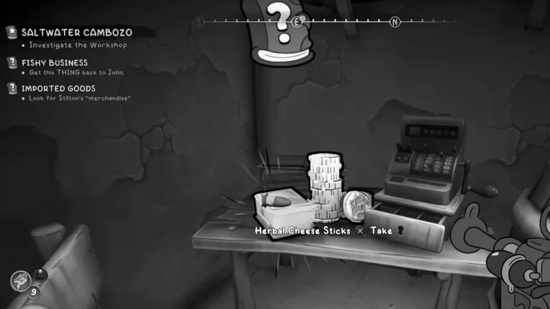 Localização da mercadoria de Stilton em Mouse: P.I. for Hire