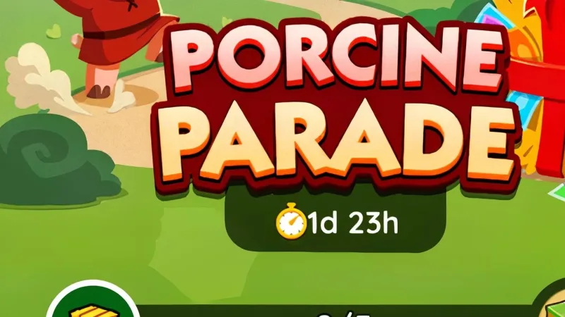 Monopoly GO — recompensas e marcos do Porcine Parade
