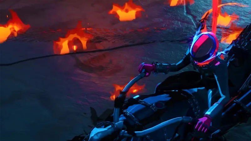 Ride Assault em Neverness to Everness: liberar a comissão e a moto em chamas