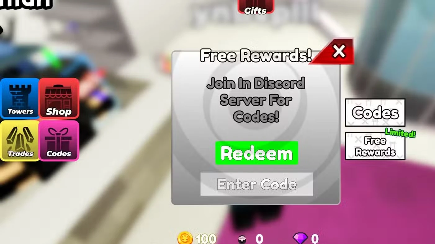 Roblox Cursed Tower Defense Codes