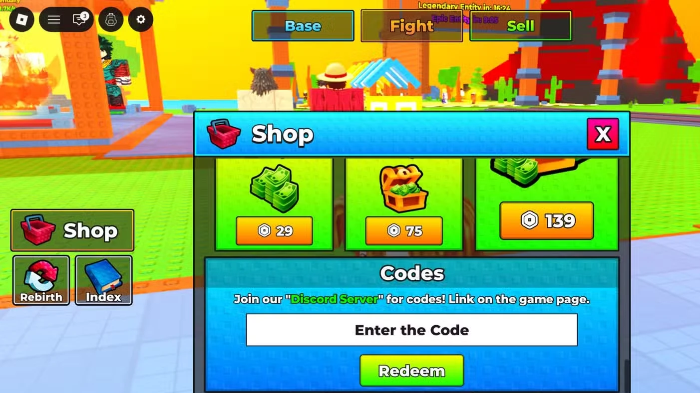 Roblox Defeat and Collect Anime Codes