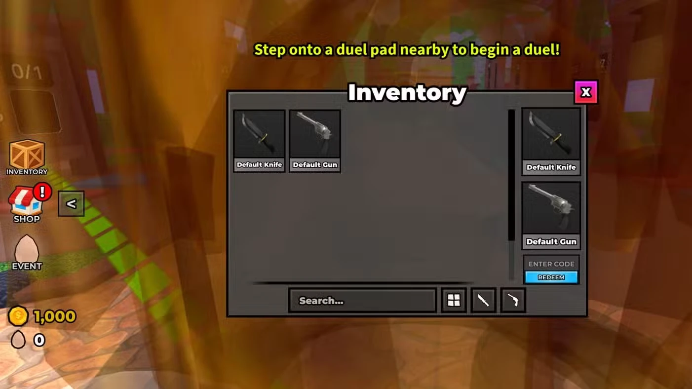 Roblox Knife VS Gun DUELS Codes