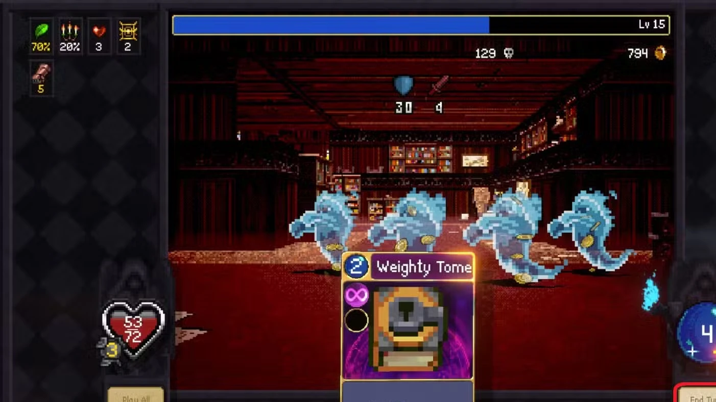 What Is the End Turn Button For in Vampire Crawlers?
