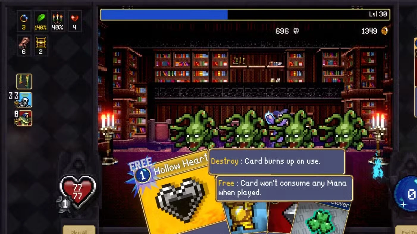 What Is the End Turn Button For in Vampire Crawlers?